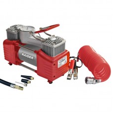RAIDER Compresor 12V x 300W 70L/min 2 cilindrii cu..